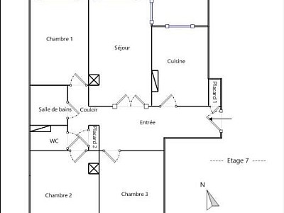 APPARTEMENT T4 A LOUER - VILLEURBANNE Charpenne-Wilson - 82.59 m2 - 1290€ charges comprises par mois