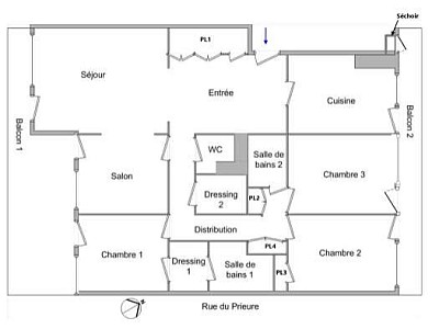APPARTEMENT T5 A LOUER - ECULLY Valvert - 121.49 m2 - 2 030 &euro; charges comprises par mois