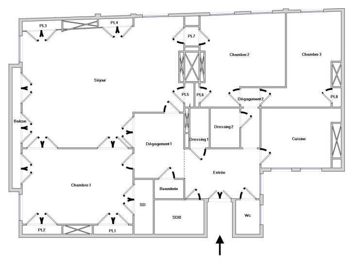 APPARTEMENT T5 A LOUER - LYON 2EME ARRONDISSEMENT Merciere-Grolee - 146.65 m2 - 2�823�&euro; charges comprises par mois