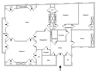 APPARTEMENT T5 A LOUER - LYON 2EME ARRONDISSEMENT Merciere-Grolee - 146.65 m2 - 2�823�&euro; charges comprises par mois