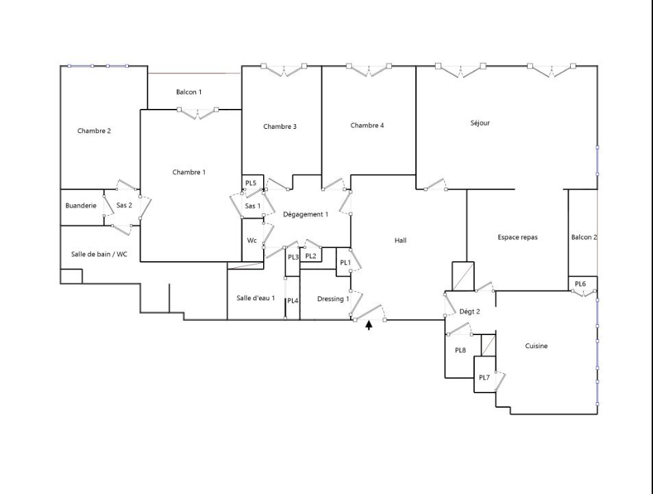APPARTEMENT T5 A LOUER - LYON 2EME ARRONDISSEMENT La Bourse-Grenette - 164.95 m2 - 3 625 &euro; charges comprises par mois
