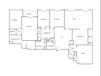 APPARTEMENT T5 A LOUER - LYON 2EME ARRONDISSEMENT La Bourse-Grenette - 164.95 m2 - 3 625 € charges comprises par mois