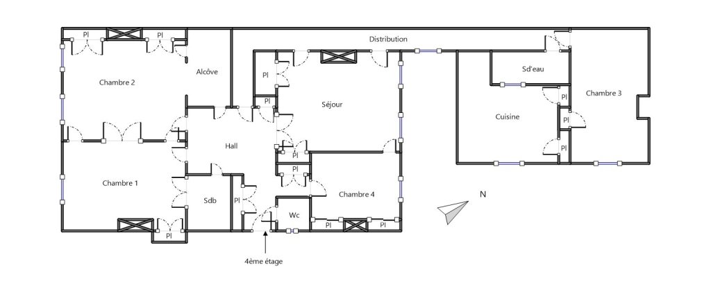 APPARTEMENT T5 A LOUER - LYON 6EME ARRONDISSEMENT Moliere - 165.04 m2 - 2�250�&euro; charges comprises par mois