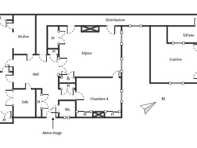 APPARTEMENT T5 A LOUER - LYON 6EME ARRONDISSEMENT Moliere - 165.04 m2 - 2�250�&euro; charges comprises par mois