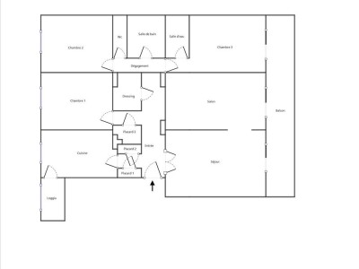 APPARTEMENT T5 A LOUER - LYON 8EME ARRONDISSEMENT - 110,33 m2 - 1580 € charges comprises par mois