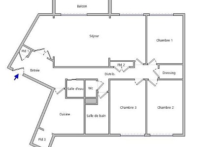 APPARTEMENT T5 A LOUER - VILLEURBANNE Einstein-Salengro - 96.78 m2 - 1 320 € charges comprises par mois