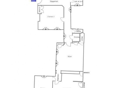 APPARTEMENT T6 A LOUER - LYON 2EME ARRONDISSEMENT Gailleton-A. Comte - 191.54 m2 - 2250€ charges comprises par mois